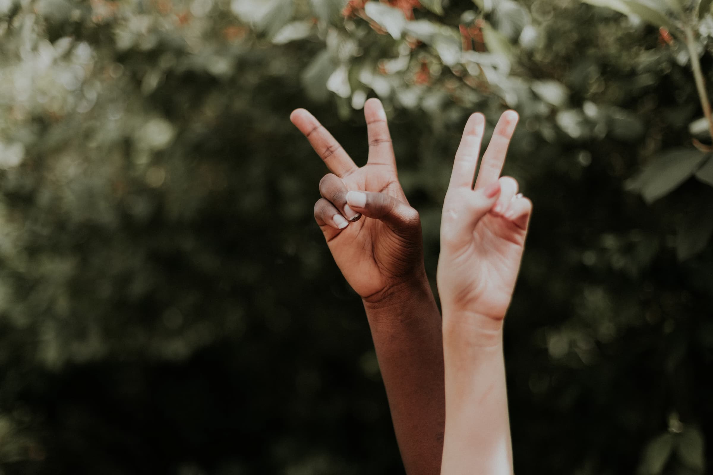 Two hands representing Social